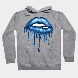 Dripping Blue Lips Hoodie